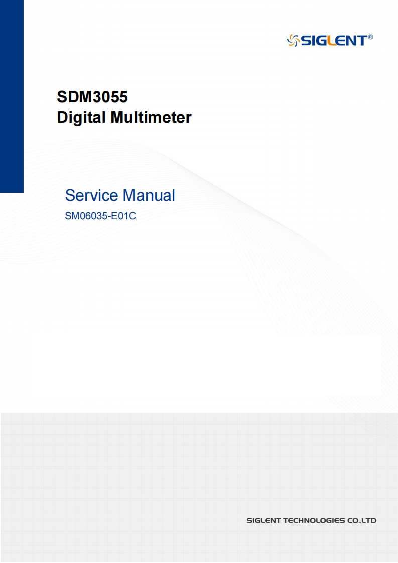 SDM3055_维修维护说明书手册_SM06035-E01C