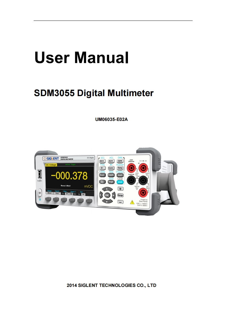 SDM3055x-操作说明书手册