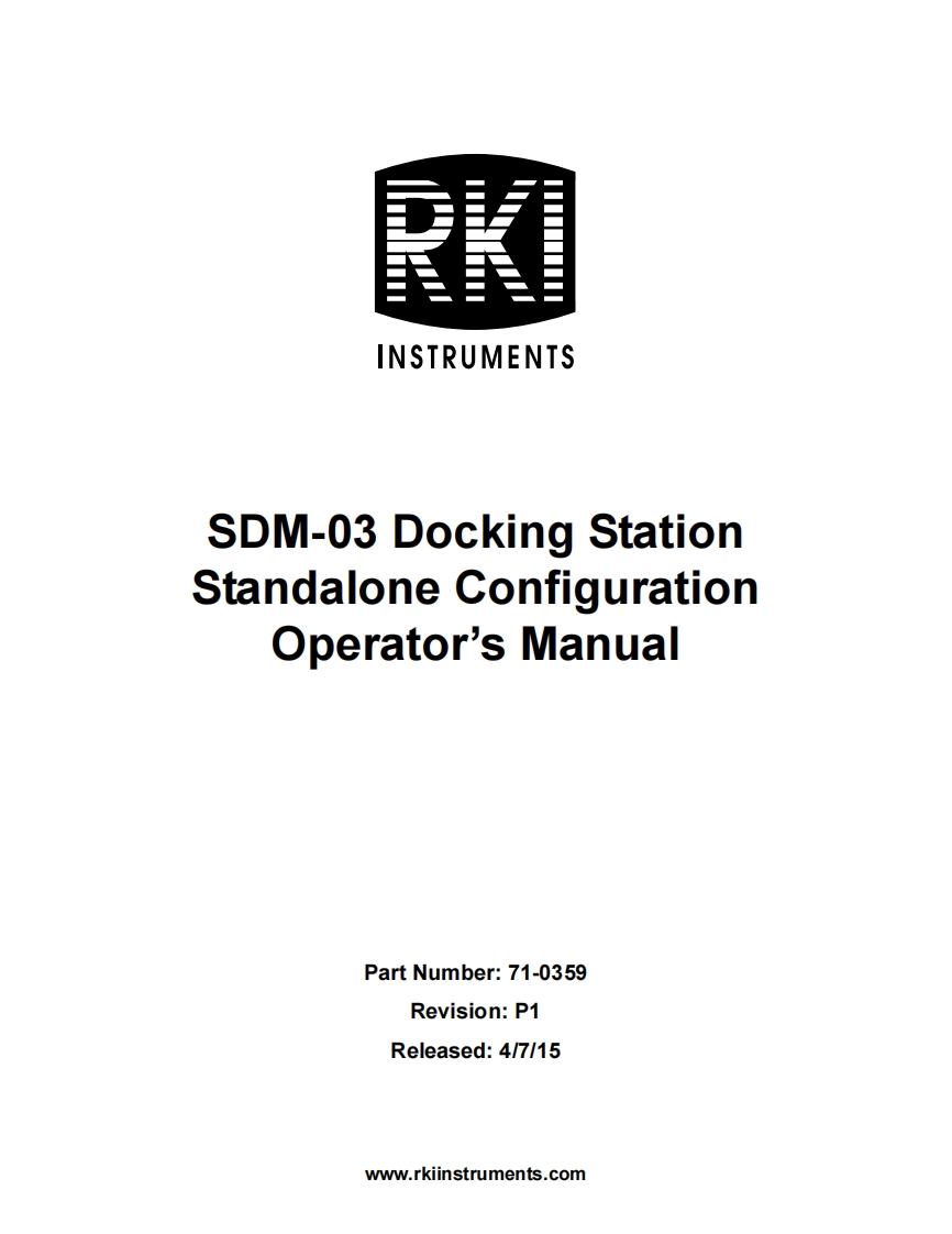 SDM_03_StandAlone_操作说明书手册