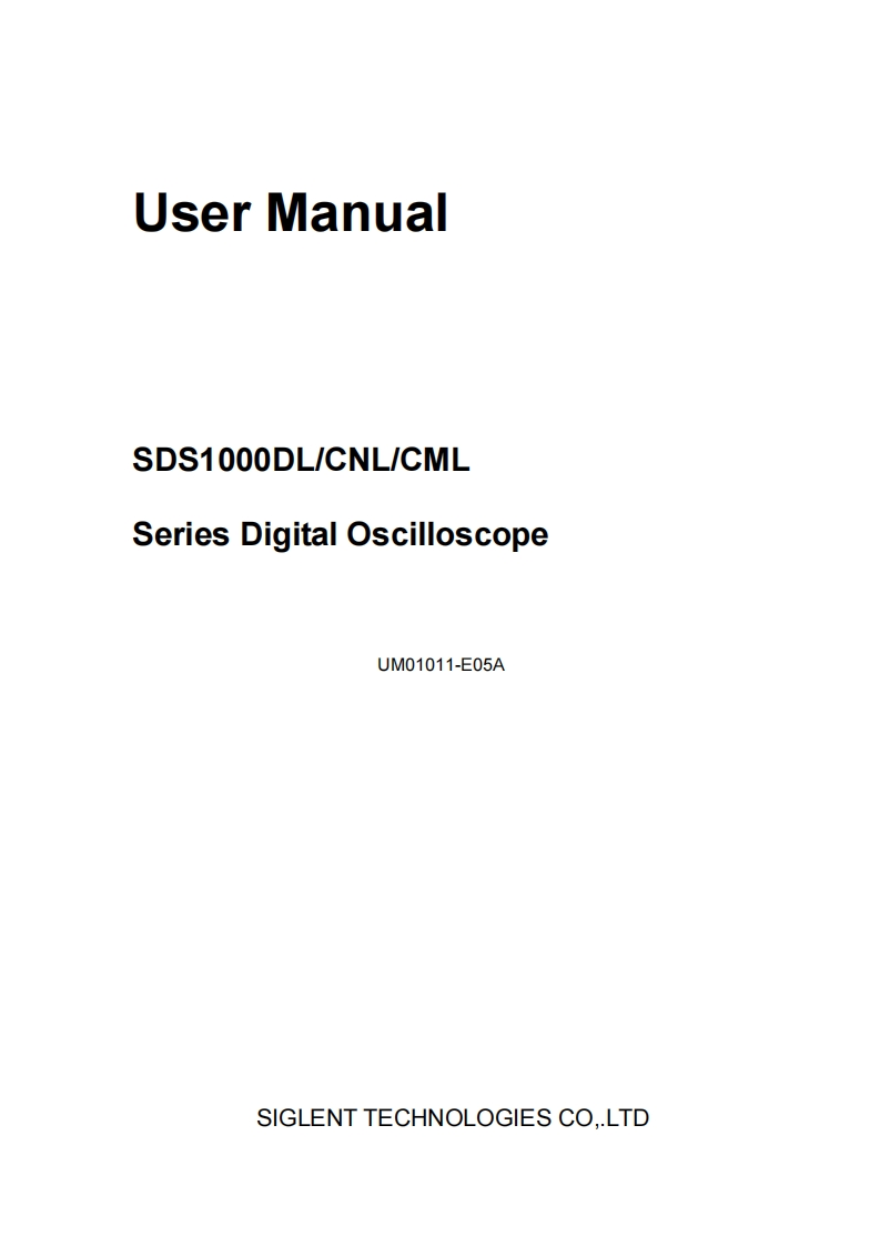 SDS1000CNL_操作说明书手册_UM01011-E05A