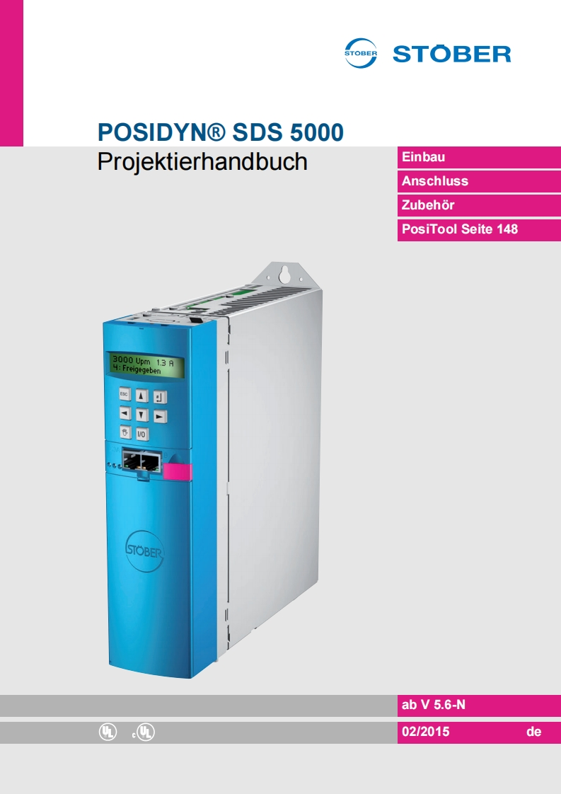 SDS_5000_Stober_servoregelaar_操作说明书手册_de