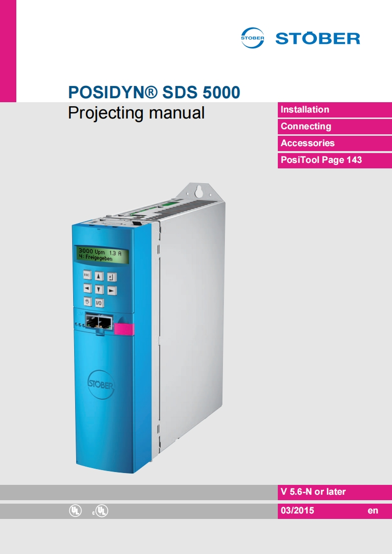 SDS_5000_Stober_servoregelaar_操作说明书手册_en