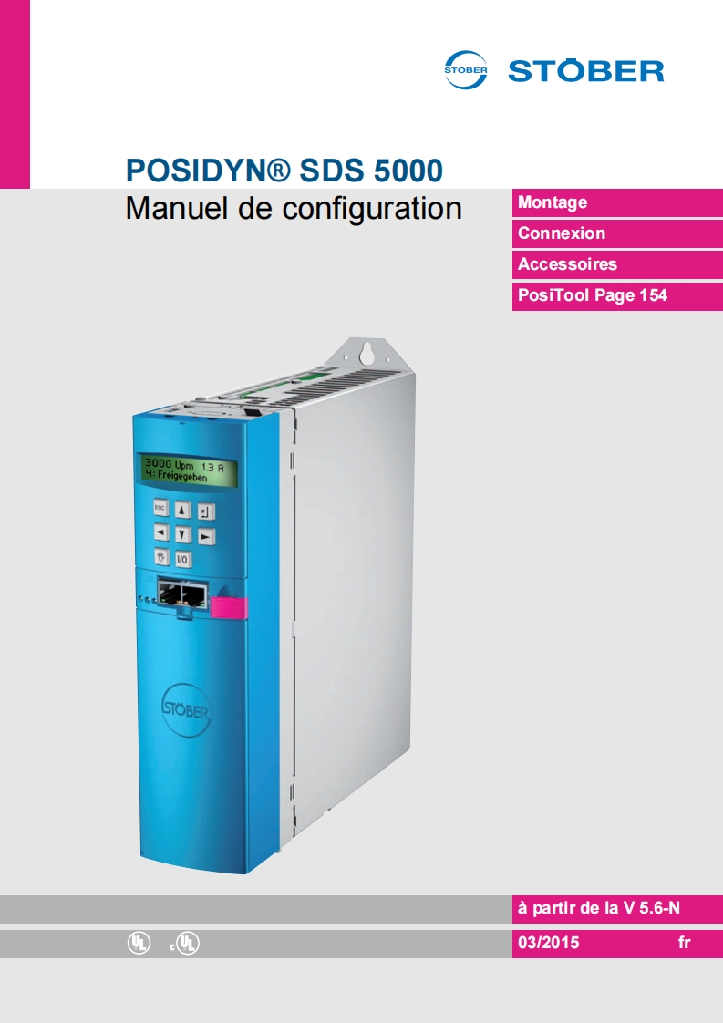SDS_5000_Stober_servoregelaar_操作说明书手册_fr