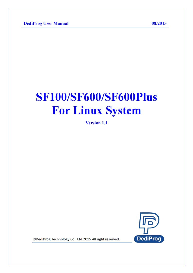 SF100.SF600ForLinux_User操作说明书手册_EN_V1.1_P