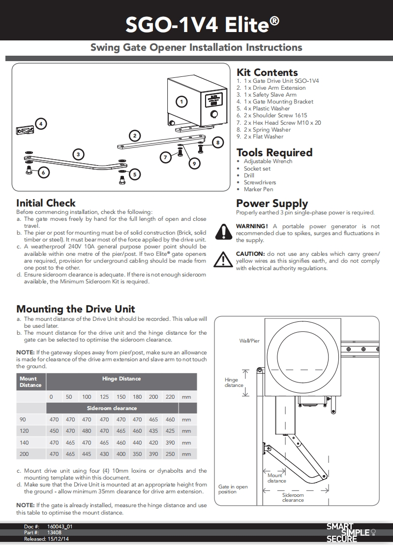 SGO-1-v4-Elite-Swing-Gate-操作说明书手册