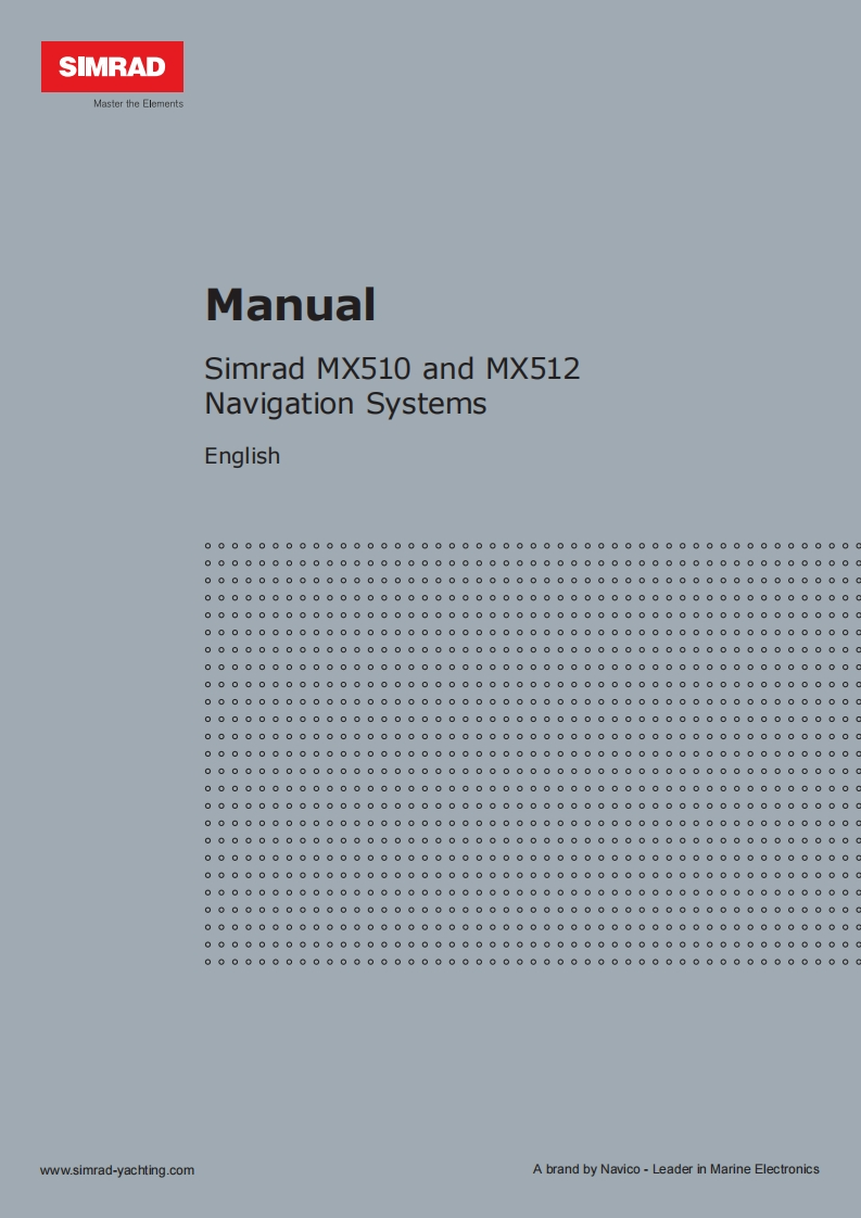 SIMRAD_MX510_Operator_Manual操作说明书手册