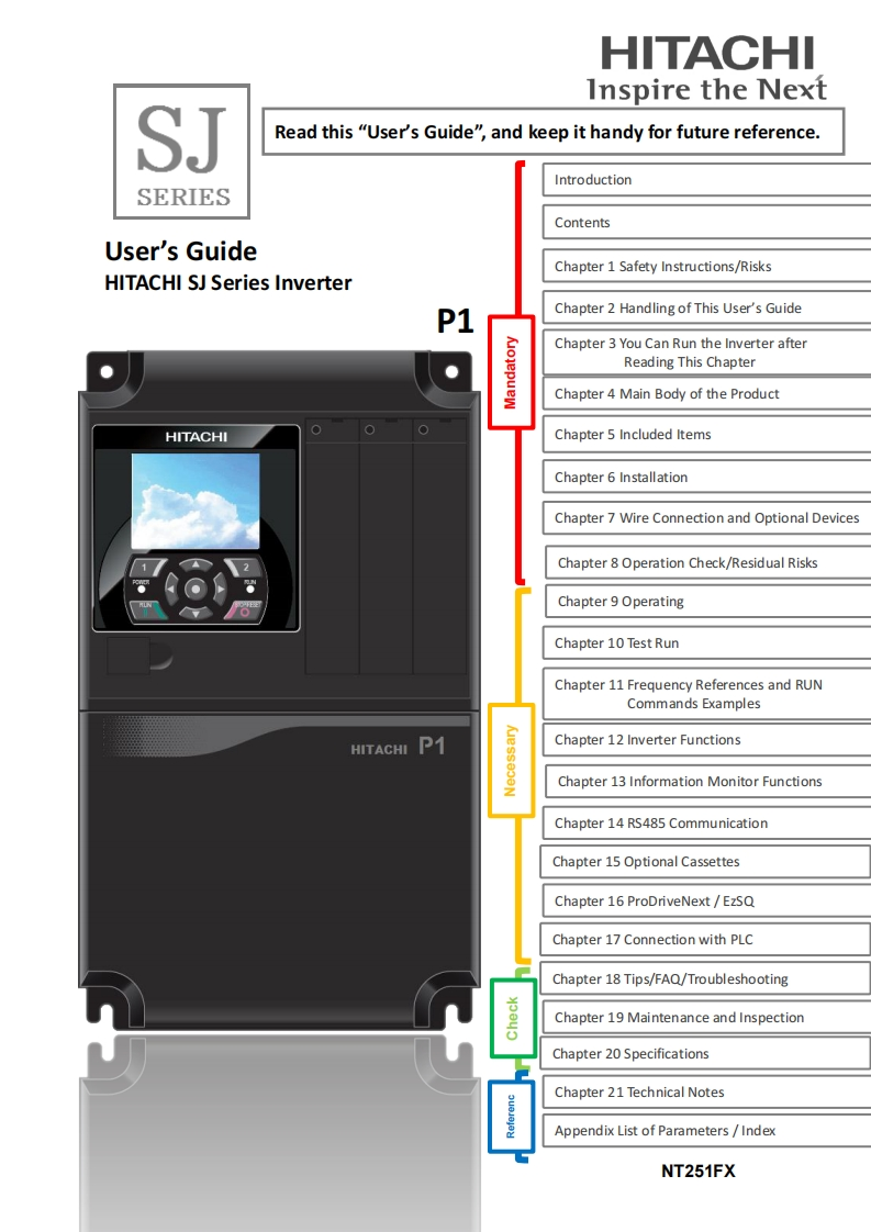 SJ-P1系列变频器技术手册_Ver.2（英文）