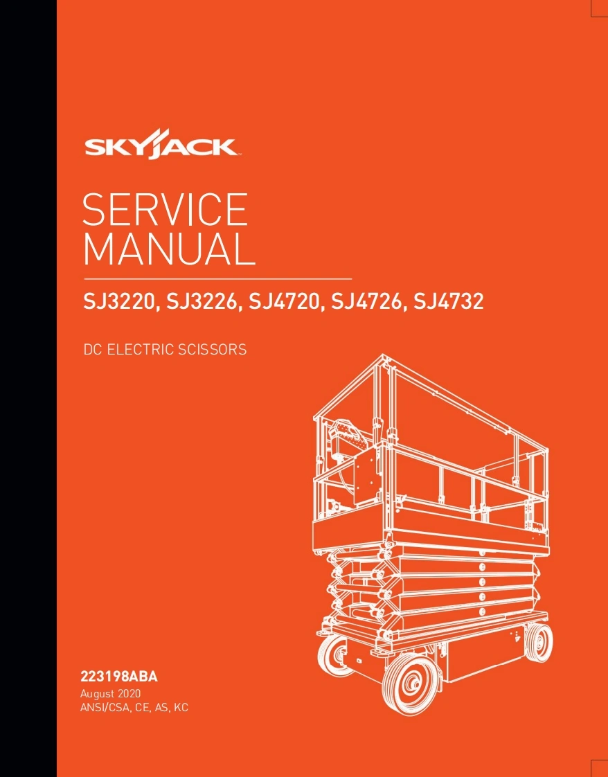 SKYJACT-SJ4732-Service-Manual维修保养说明书手册