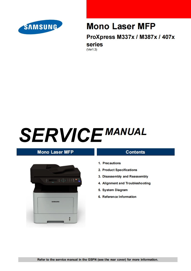 SL-M337x_387x_407x打印机维修手册