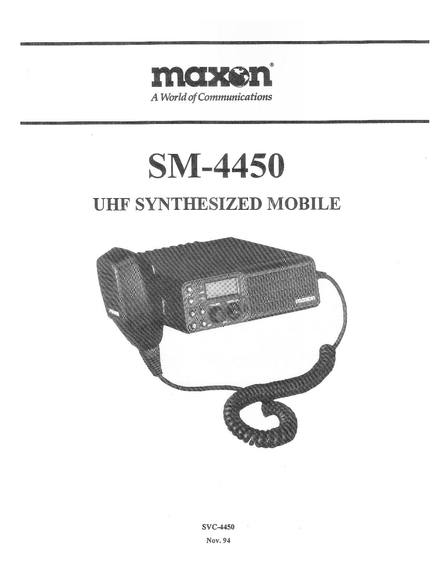 SM-4450_Product_Manual操作说明书手册