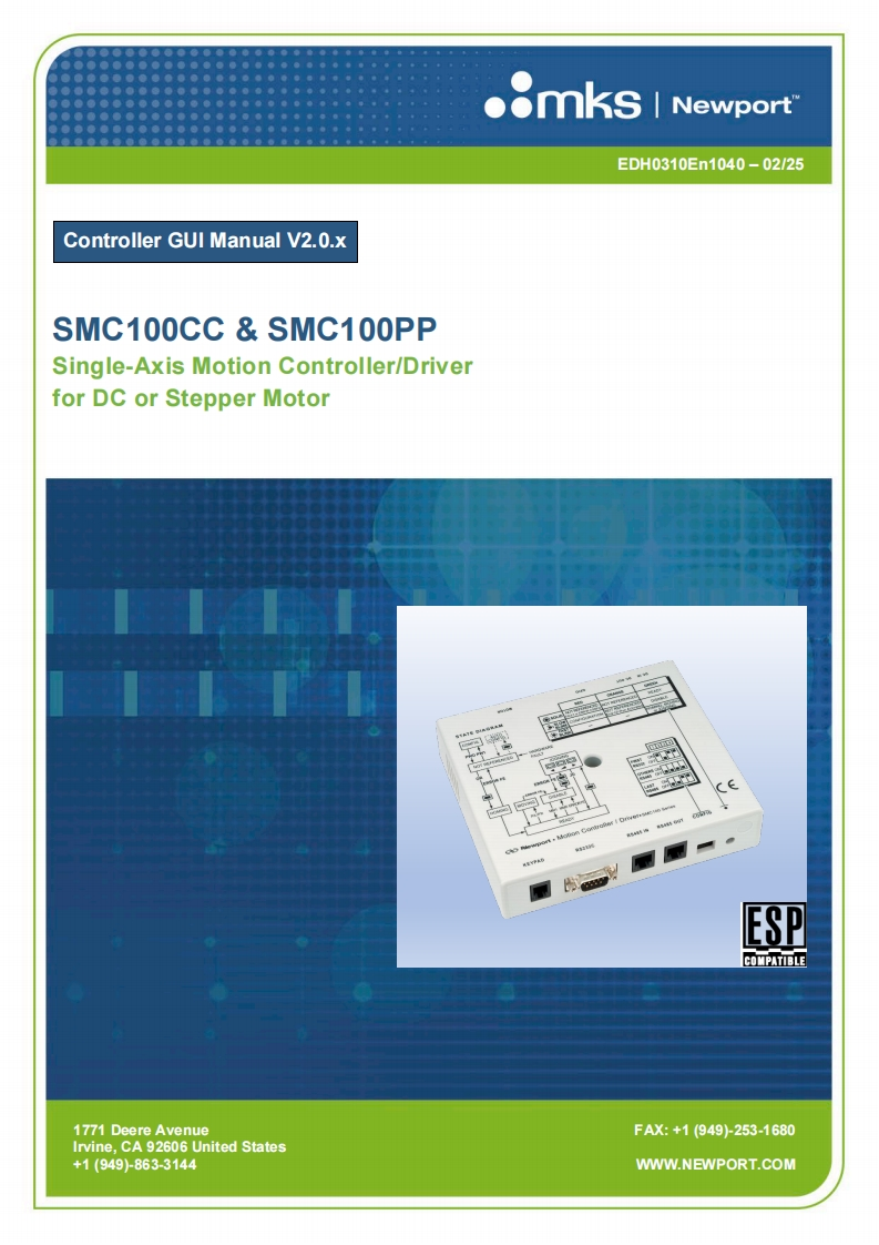 SMC100-Controller-GUI-操作说明书指南
