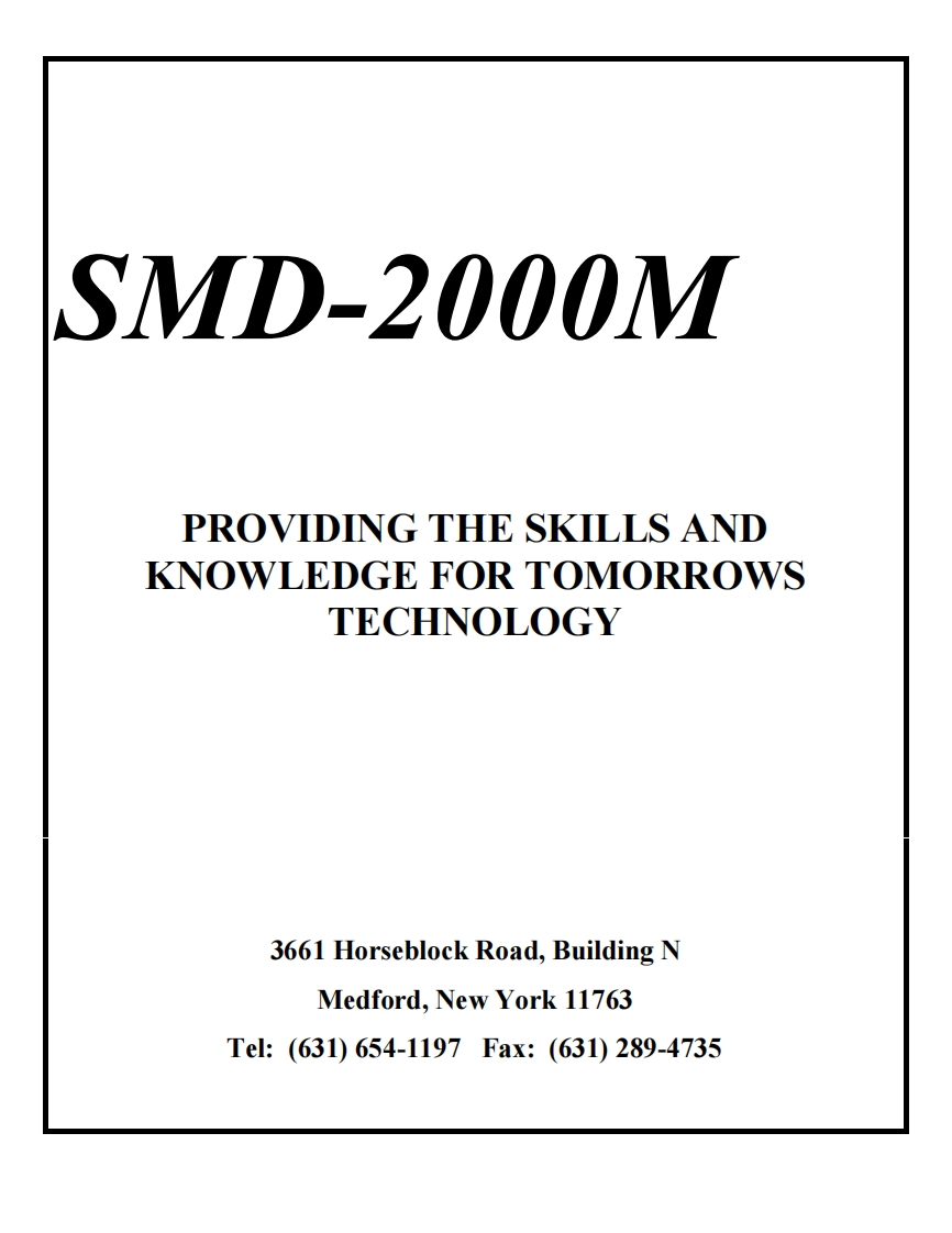 SMD-2000M-操作说明书手册