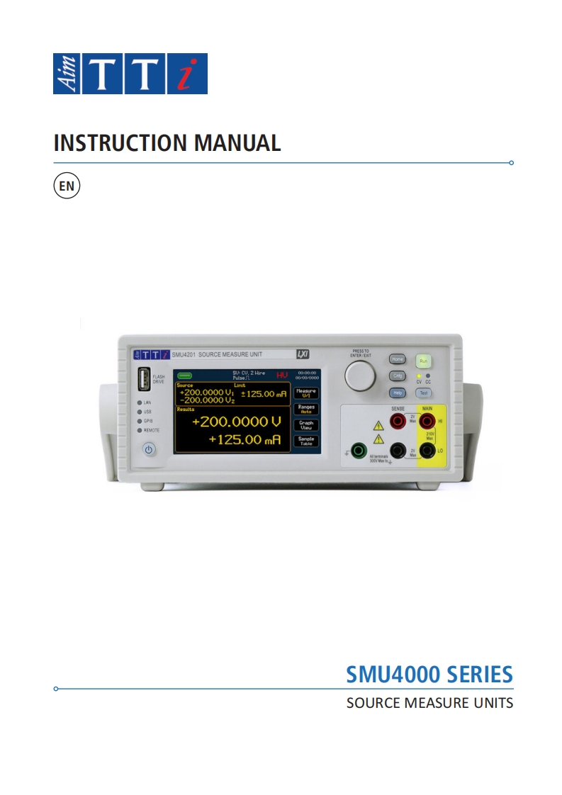 SMU4000-Series_istruction操作说明书手册指南_EN