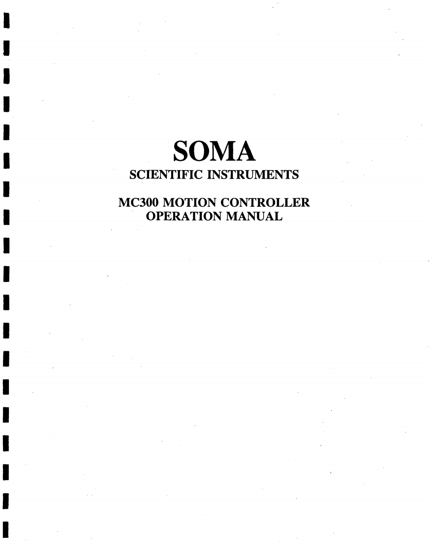 SOMA_MC300_Motion_Controller_操作说明书手册