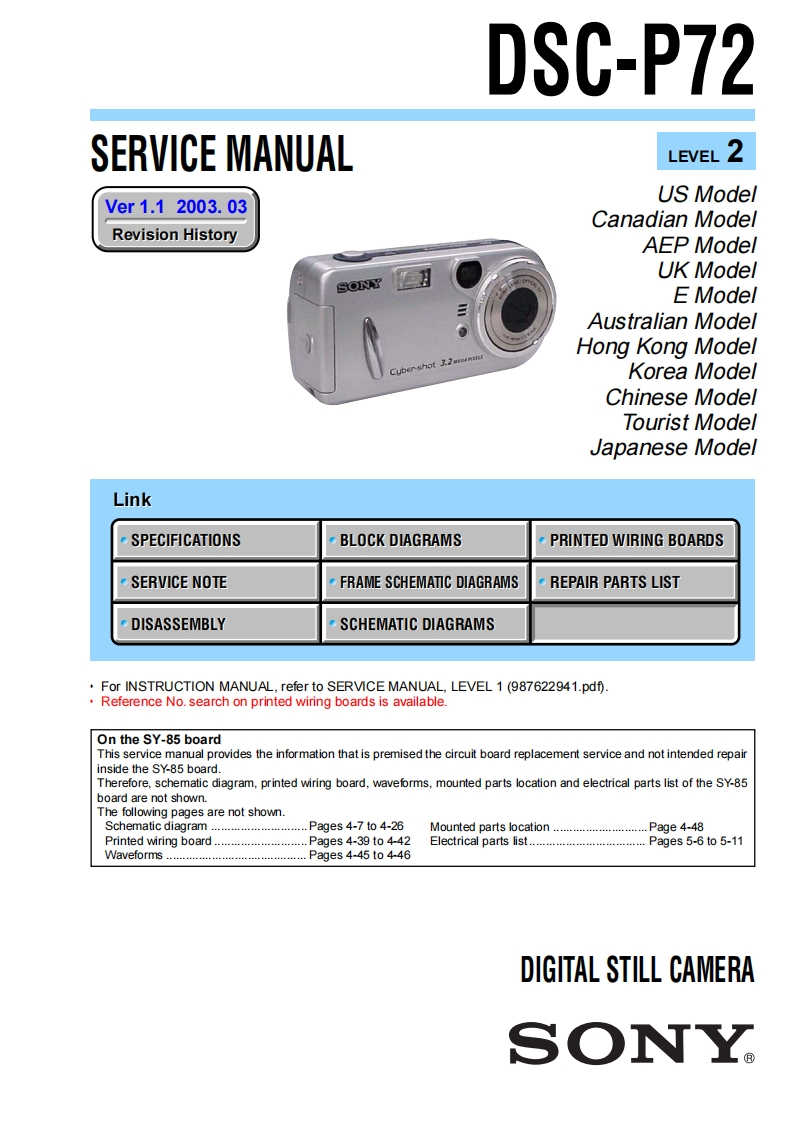 SONY-DSCP72_sm维修手册