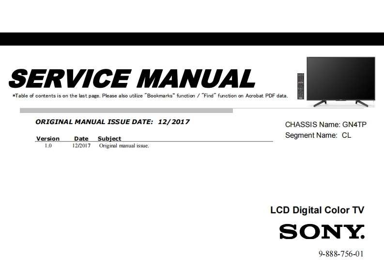 SONY-KD49X720F_sm维修手册