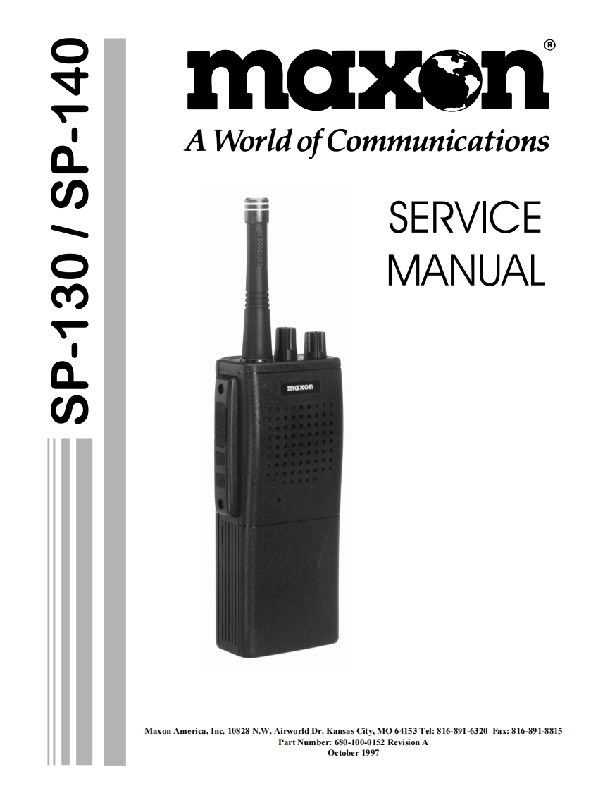 SP130_140_Service_Manual维修手册