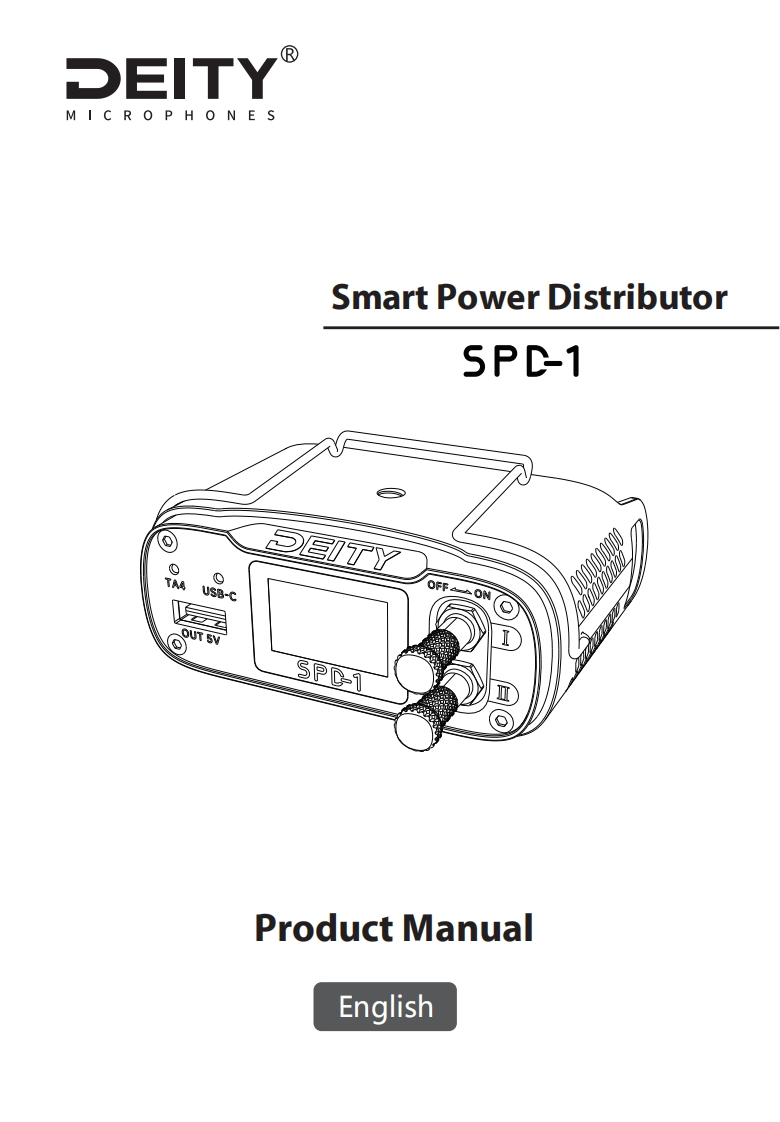 SPD-1-User-使用说明书手册-EN-V1.3