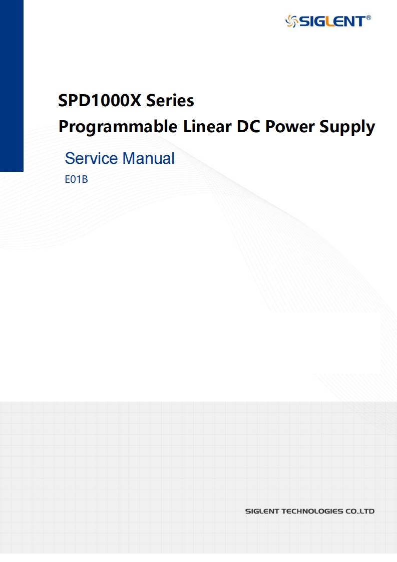 SPD1000XSeries维修维护手册_E01B