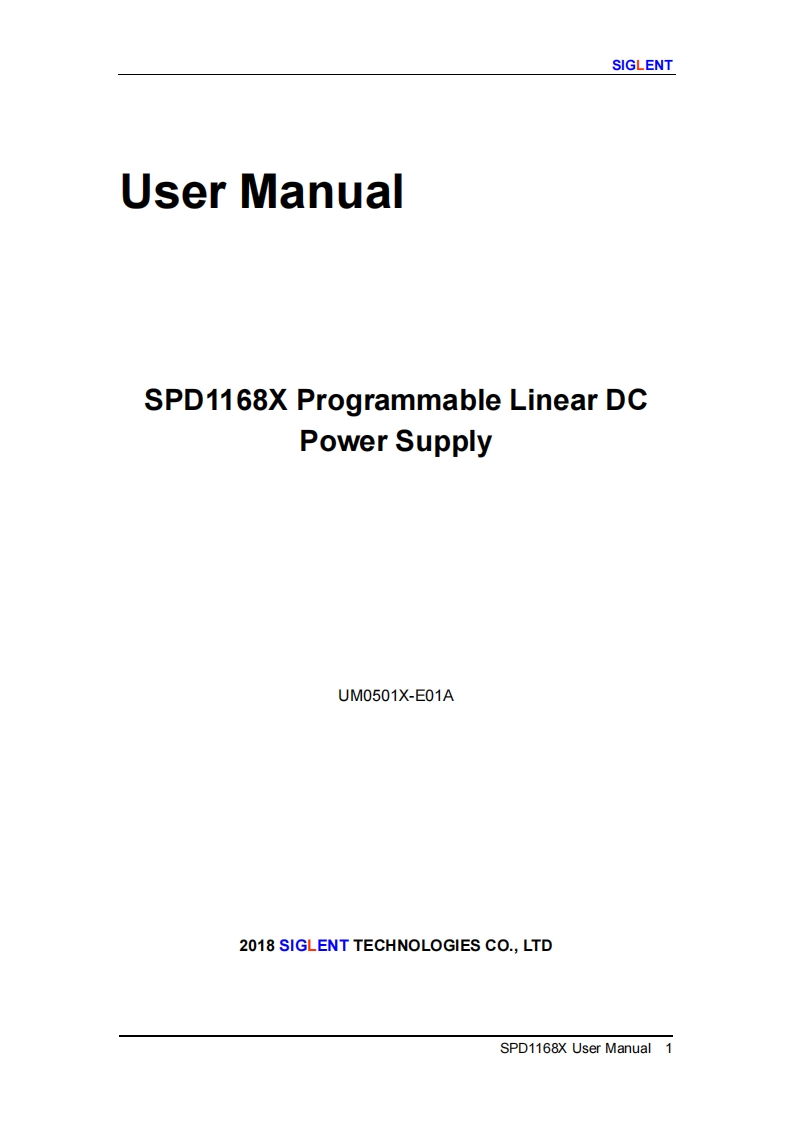 SPD1168X-User操作说明书手册-EN