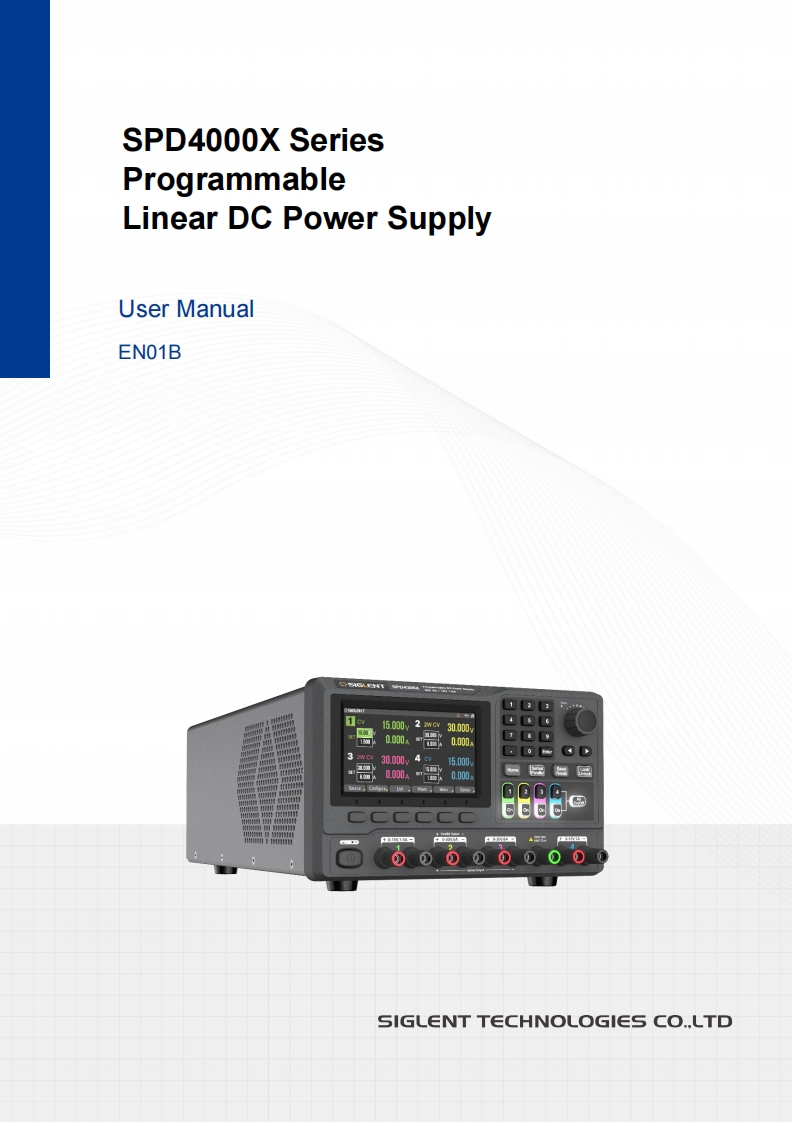 SPD4000X_操作说明书手册_EN01B