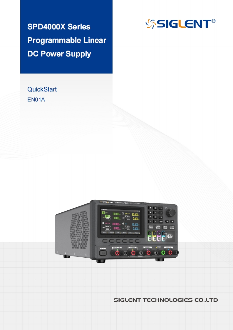 SPD4000X_简明说明书手册_EN01A