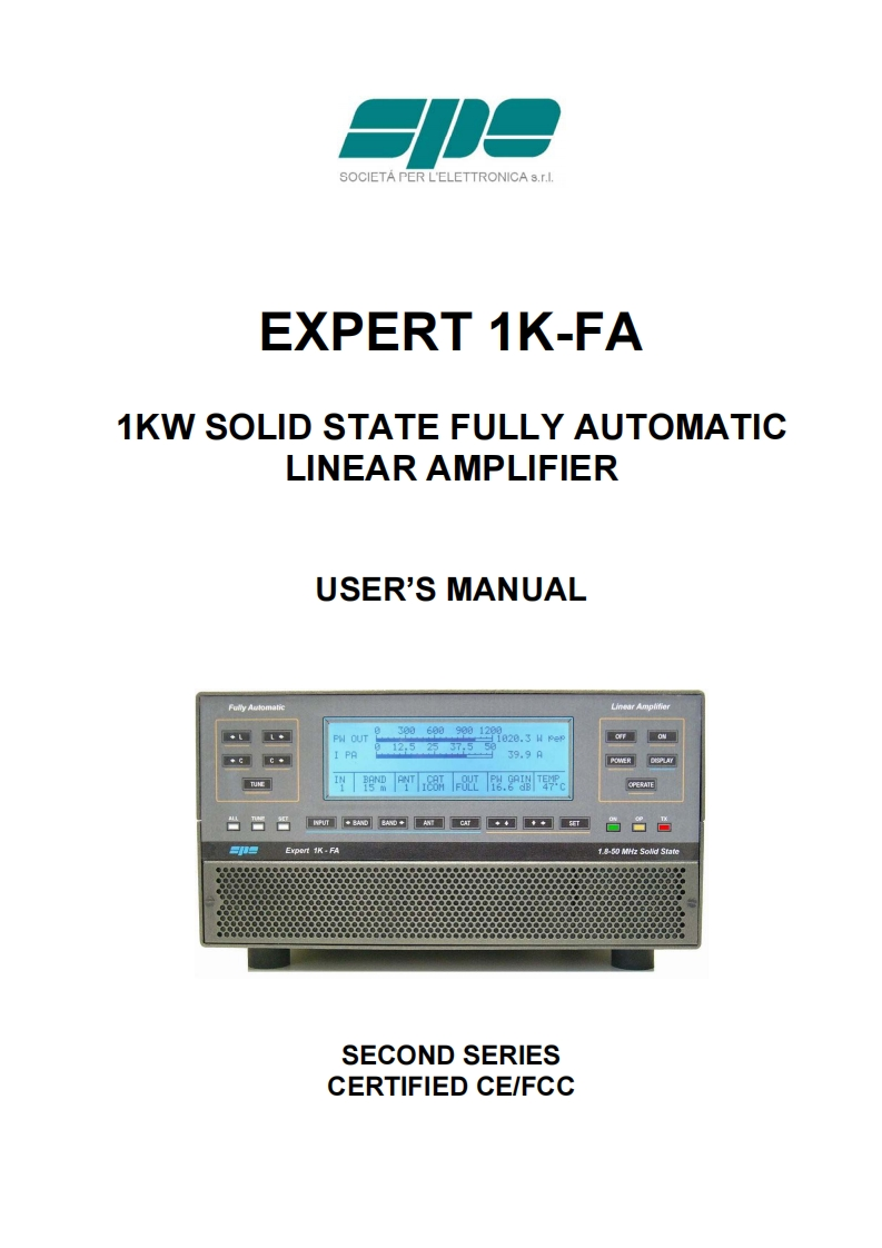 SPE_Expert_1K-FA_Manual操作说明书手册_v2