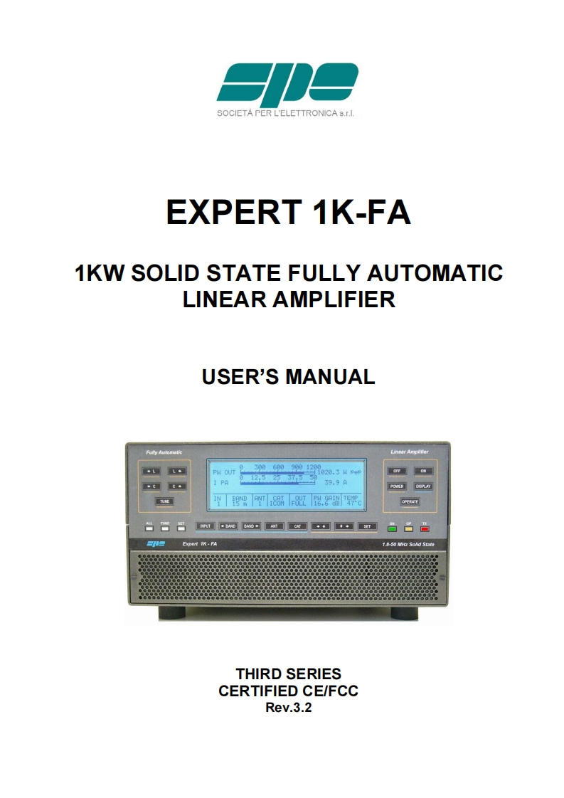 SPE_Expert_1K-FA_Manual操作说明书手册_v3.2