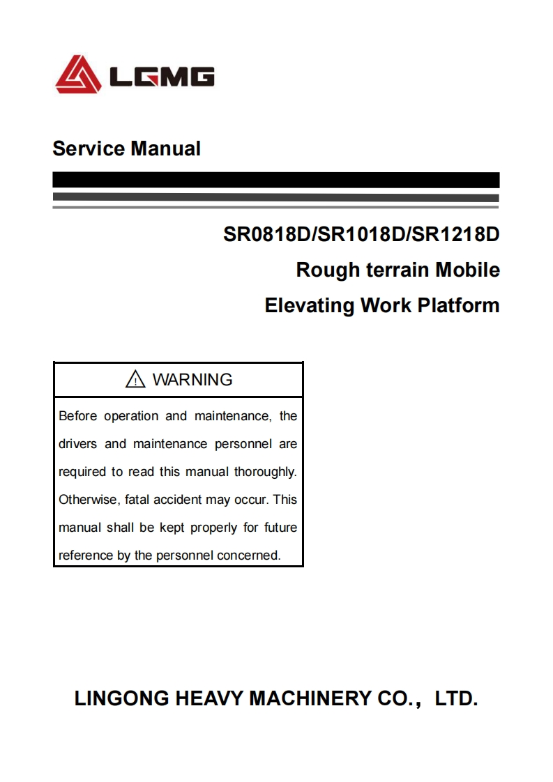 SR18D_Rough_Terrain_Scissor_Lt_维修参考说明书手册l
