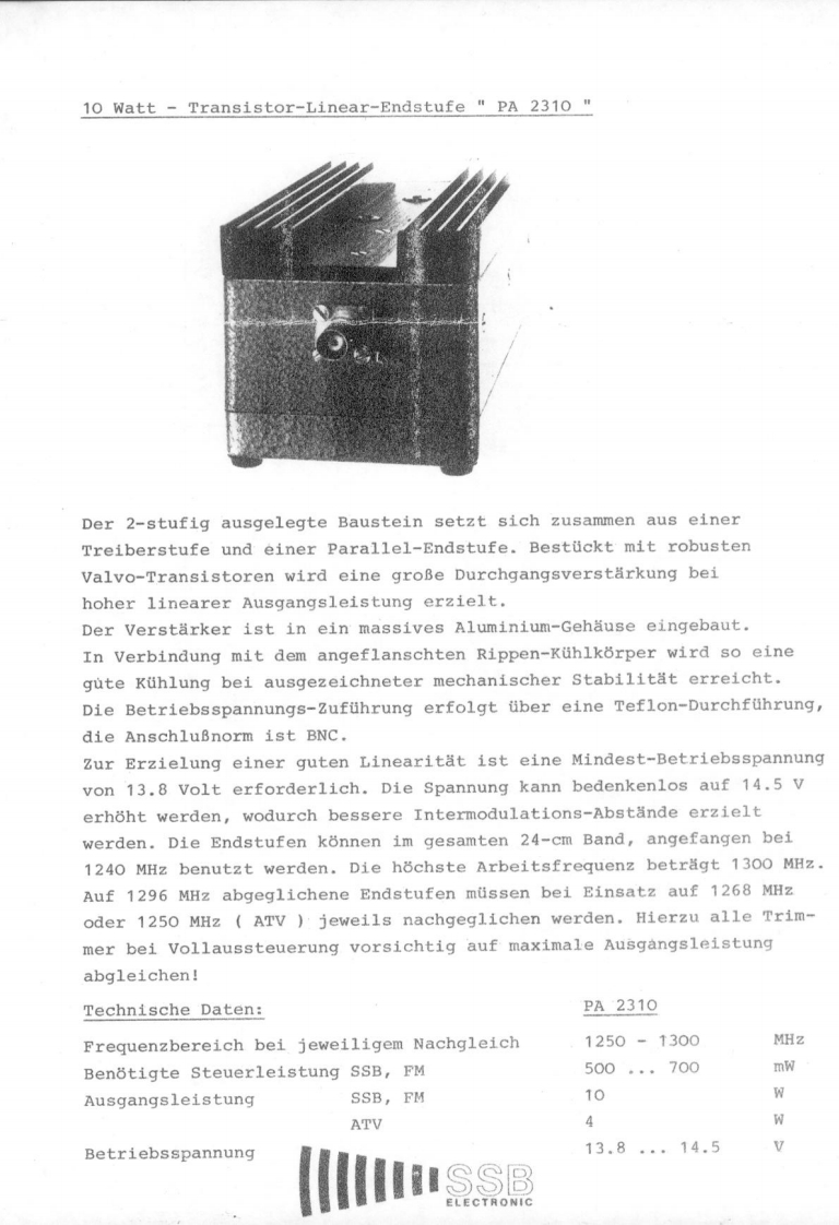 SSB-Electronic_PA-2310_Manual操作说明书手册_ger