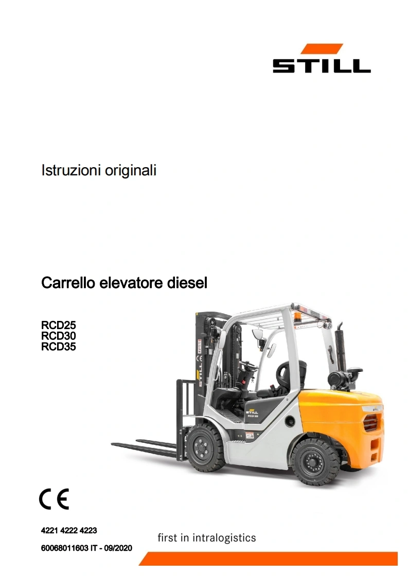 STILL叉车RCD2535IT维修手册含电器和液压原理图-10462