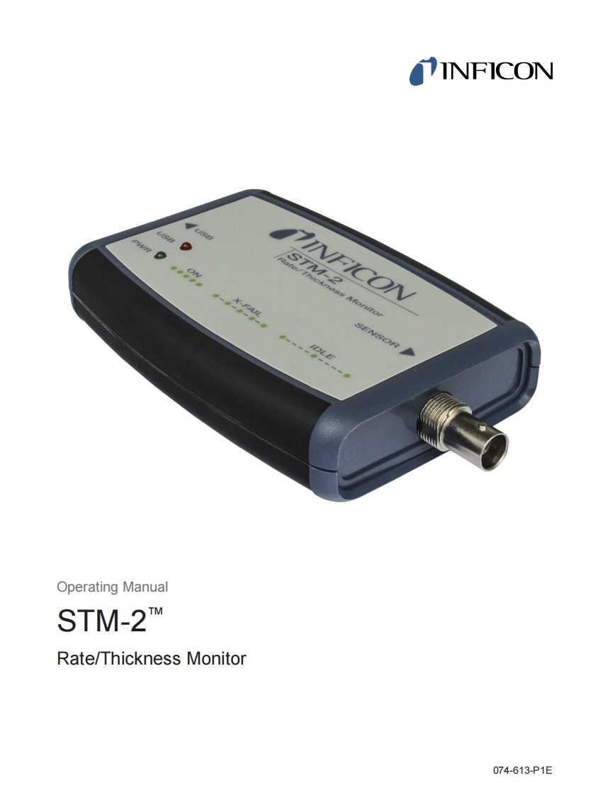STM-2USBRateThicknessMonitor操作说明书手册(English)
