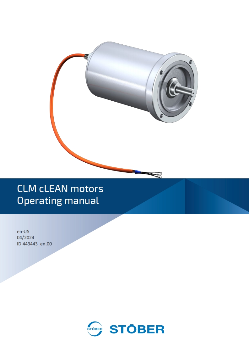 STOBER_cLEAN_IP69K_motor_操作说明书手册