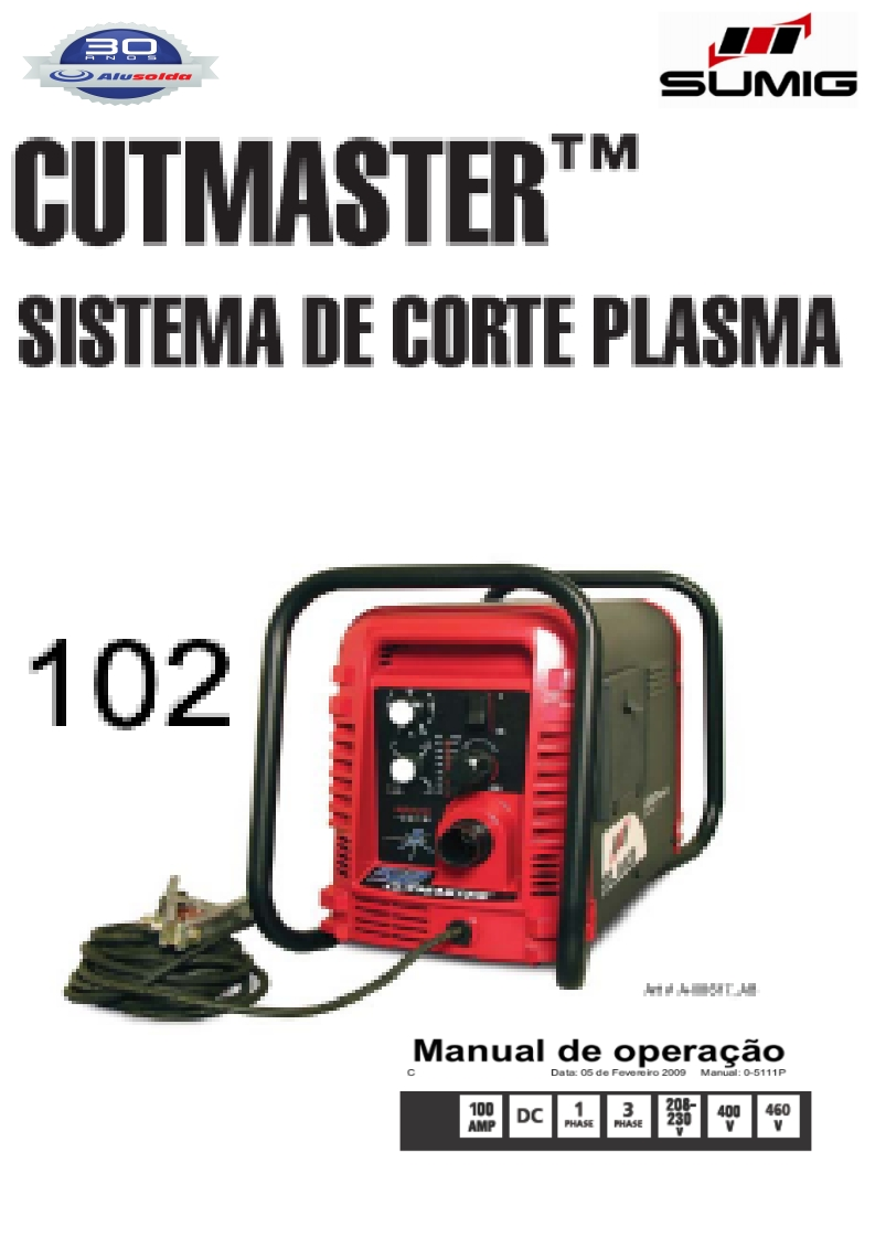 SUMIG_CUTMASTER_102操作手册含电器原理图