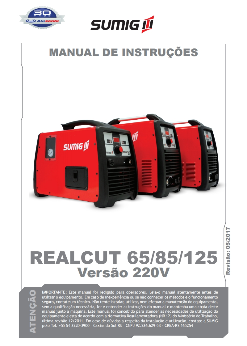 SUMIG_REALCUT_65__85__125__220V操作手册含电器原理图