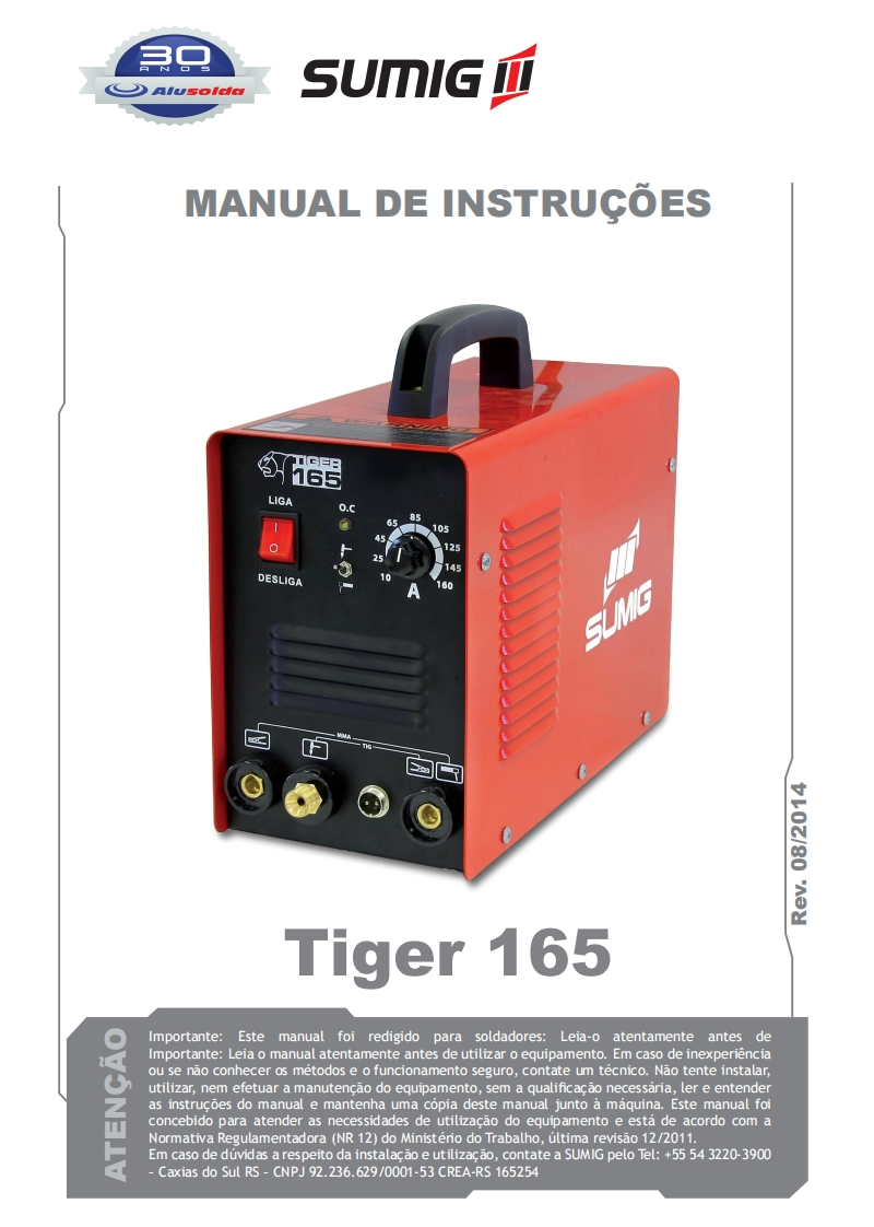 SUMIG_TIGER_165操作手册含电器原理图