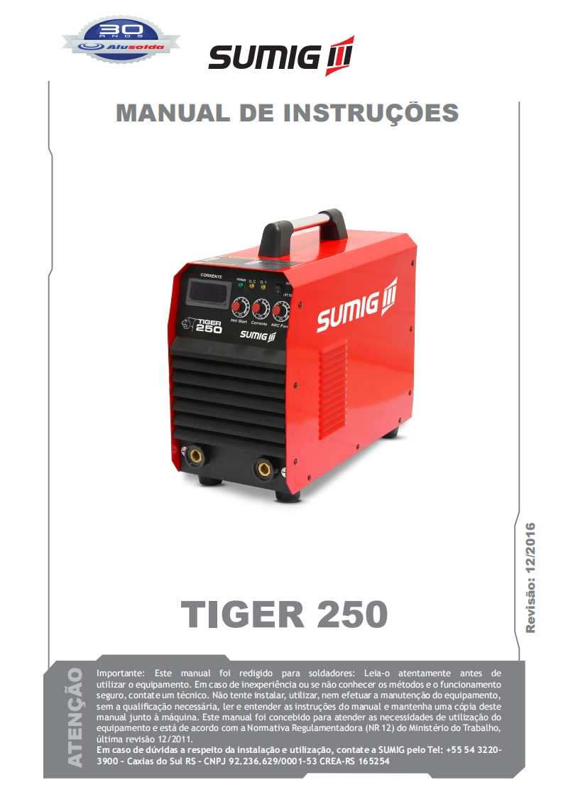 SUMIG_TIGER_250操作手册含电器原理图