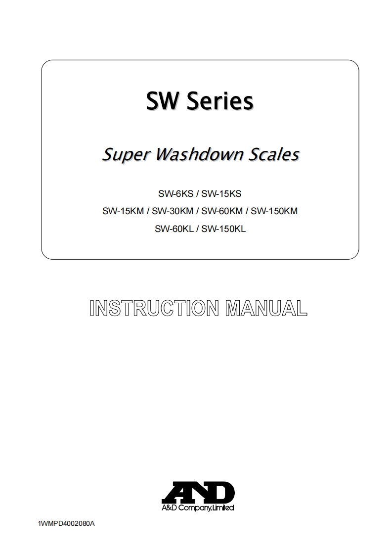 SW-Series-用户操作说明书手册-1
