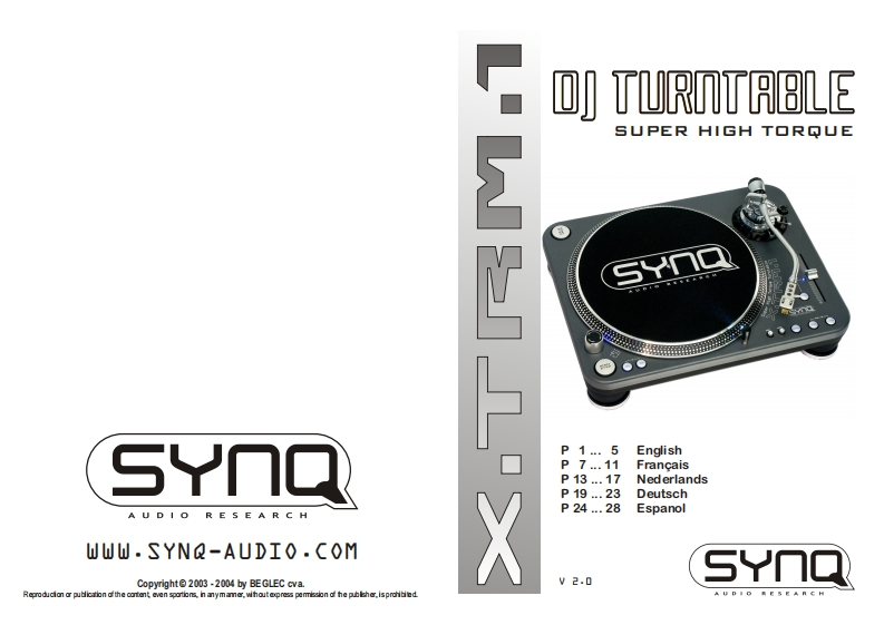 SYNQ_XTRM1_使用说明书手册
