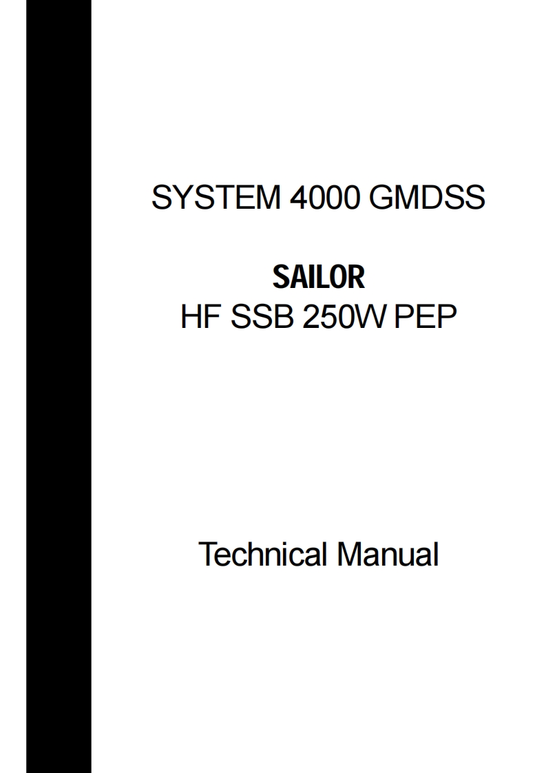 Sailor-System-4000-Installation-Manual操作说明书手册