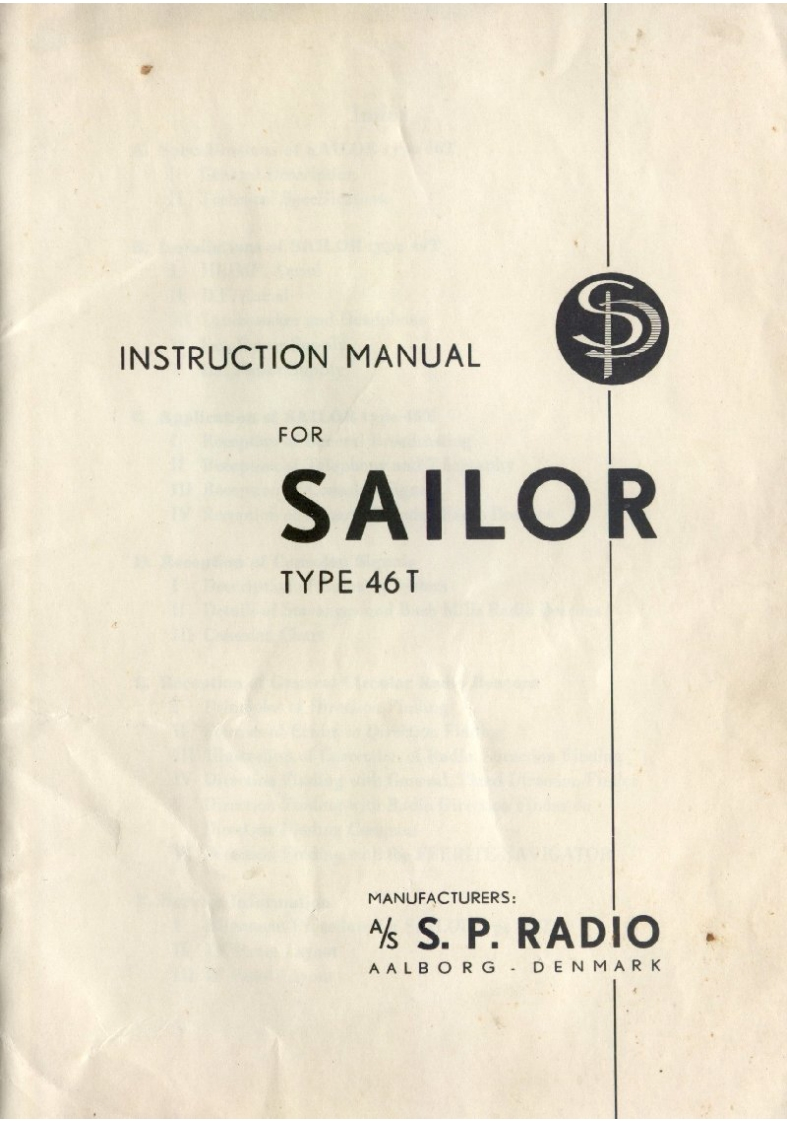 Sailor_46T_(Manual操作说明书手册)