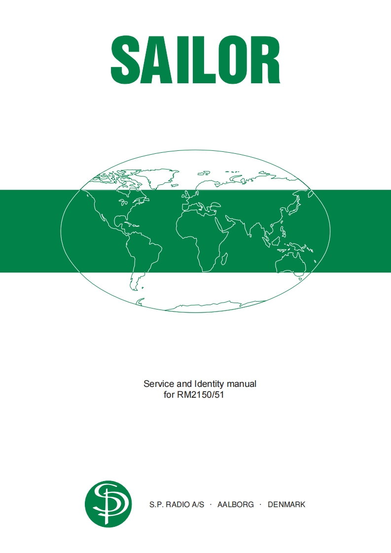 Sailor_RM2150-_RM2151_(Service_and_Identity_Manual操作说明书手册)