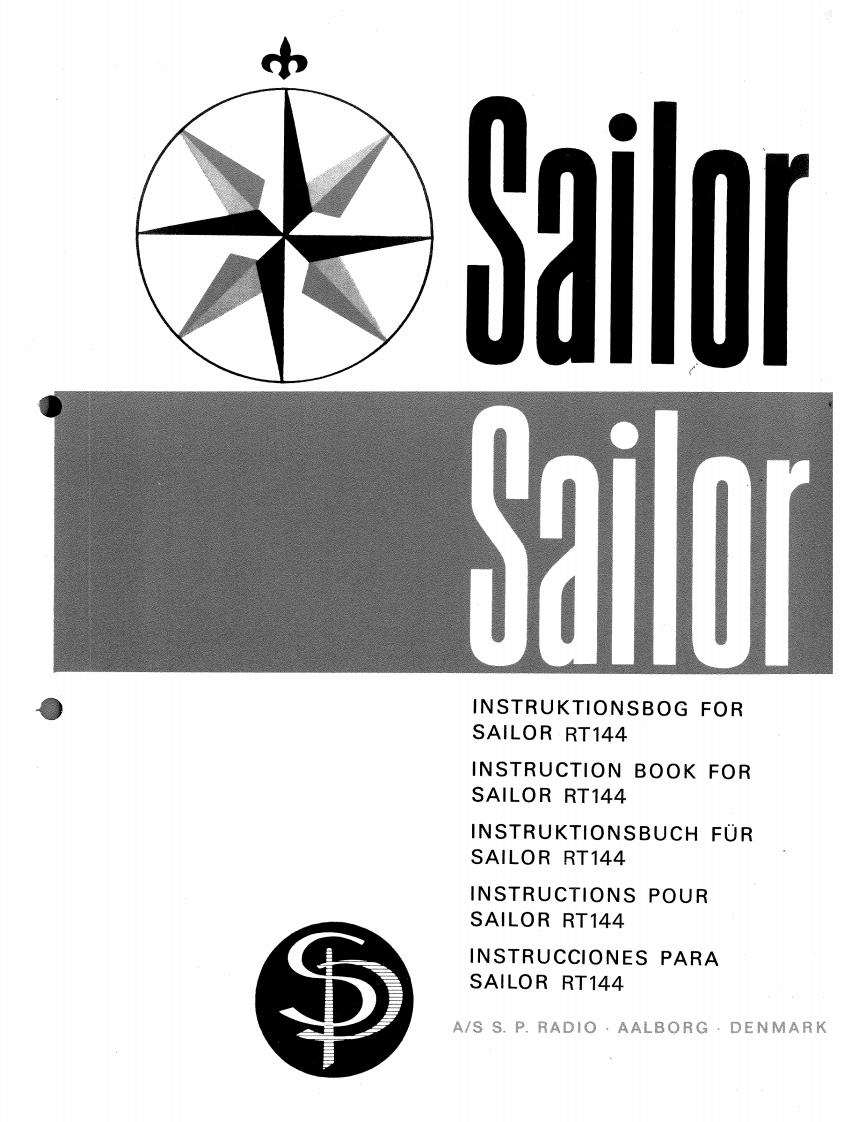 Sailor_RT144-(Manual操作说明书手册)
