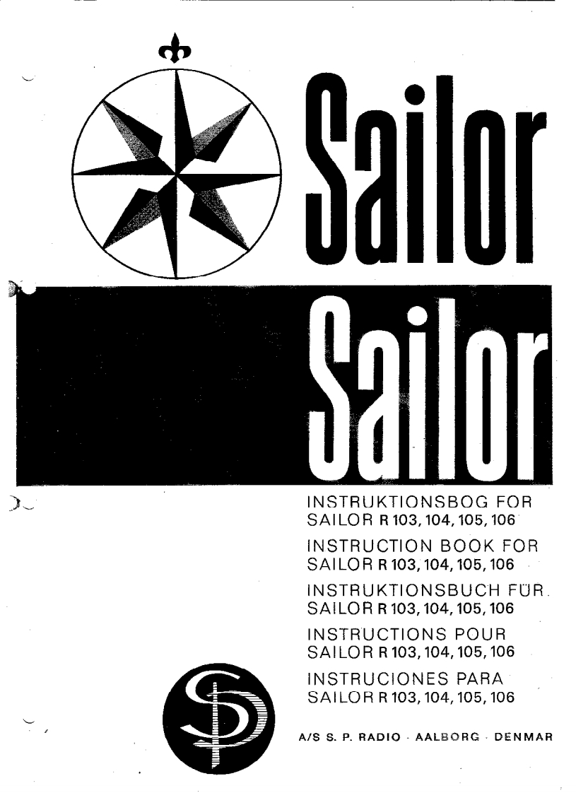 Sailor__103-R104-R105-R106_(Manual操作说明书手册)