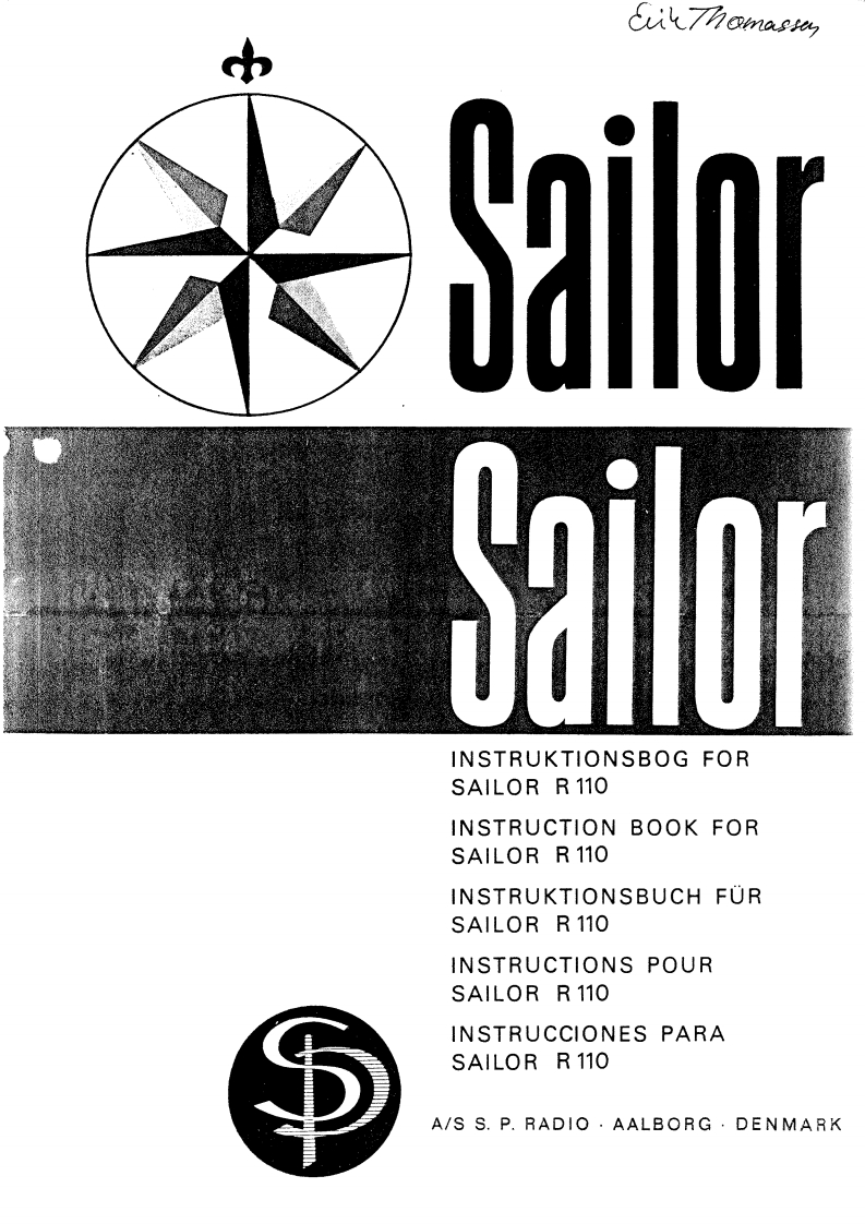Sailor__R110_(Manual操作说明书手册)