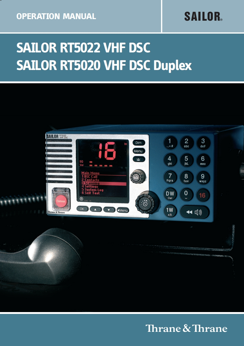 Sailor__RT5022_(Manual操作说明书手册)