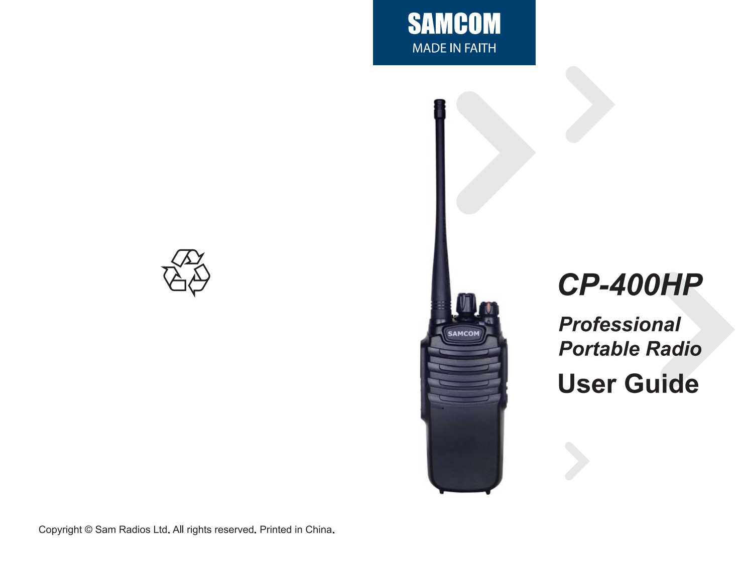 Samcom-CP-400HP操作说明书手册
