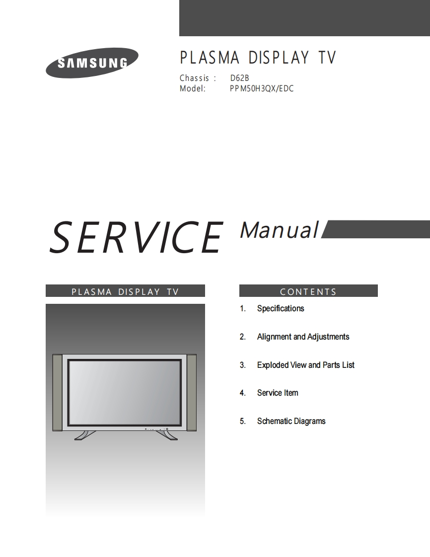 SamsungPPM50H3QXPlasmaTV维修手册电气原理图