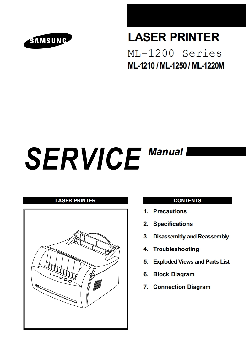 Samsung_ML-1210_维修维护说明书手册
