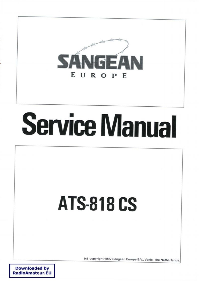 Sangean_ATS-818CS_serv维修手册含电器原理图